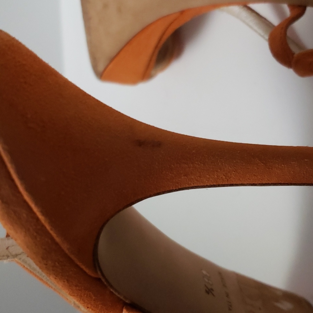 DIOR Orange Suede Heels - Picture 12 of 15